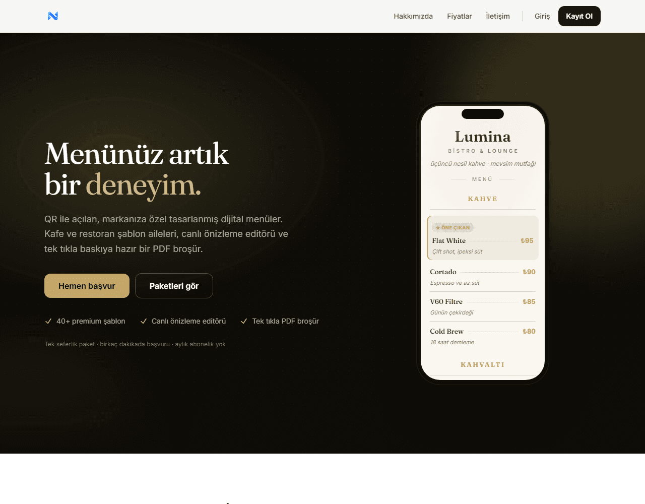 Neva QR — Projeden ekran görüntüsü